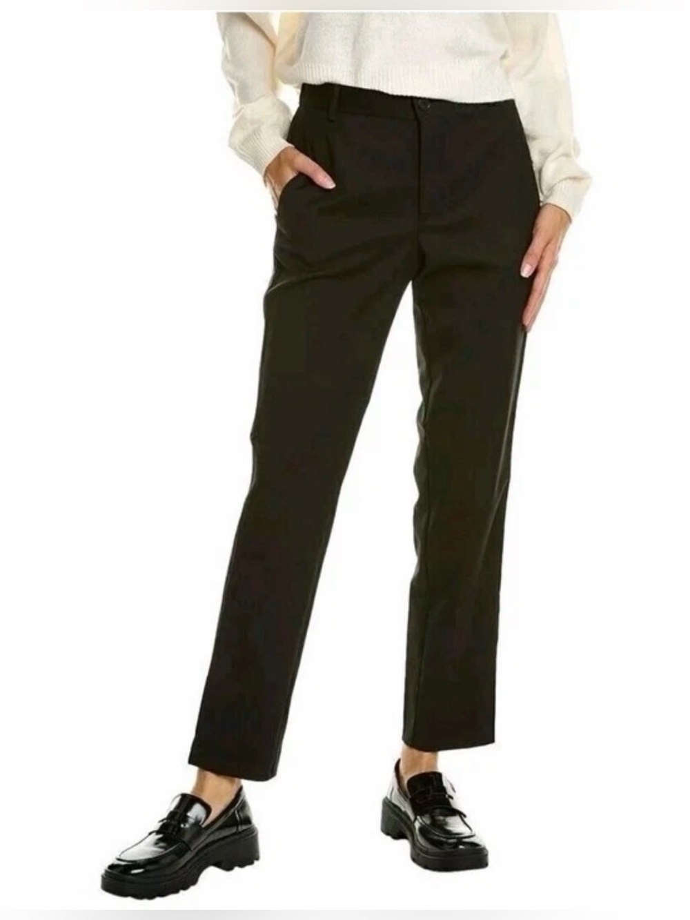 Zadig & Voltaire Size 36 • Pomelo Black Virgin Wool Trousers Quiet Luxury.